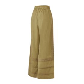 Pantalón Lino Orgánico Para Mujer Fuji Verde Rockford