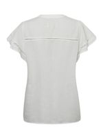 Blusa-Manga-Corta-Lino-Organico-Para-Mujer-Sulta-Blanco-Rockford