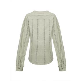 Blusa Manga Larga Algodón Orgánico Para Mujer Lunko Verde Rockford