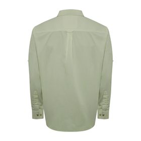 Camisa Manga Larga Algodón Orgánico Para Hombre Galiton Verde Rockford