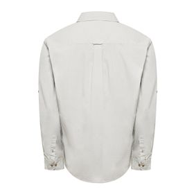 Camisa Manga Larga Algodón Orgánico Para Hombre Galiton Gris Rockford