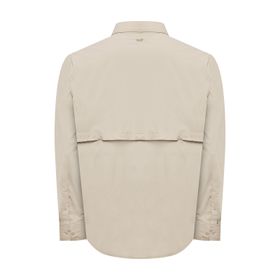 Camisa Manga Larga Nylon Para Hombre Chungara Café Rockford
