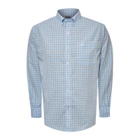 Camisa Manga Larga Algodón Para Hombre Wf Pb Azul Rockford