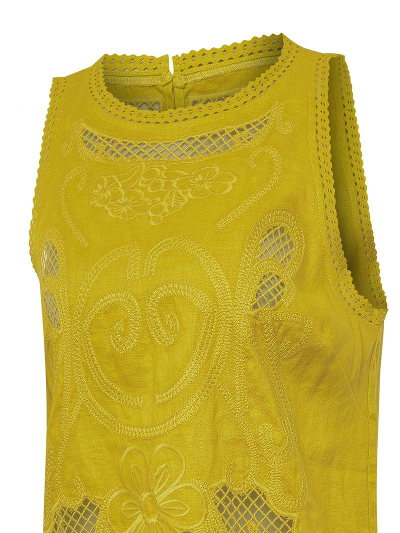 Blusa-Sin-Mangas-Lino-Organico-Para-Mujer-Cleep-Amarillo-Rockford