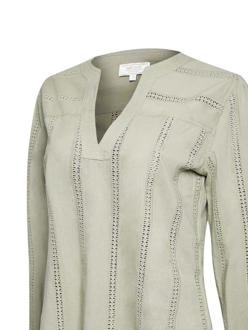 Blusa-Manga-Larga-Algodon-Organico-Para-Mujer-Lunko-Verde-Rockford
