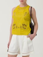 Blusa-Sin-Mangas-Lino-Organico-Para-Mujer-Cleep-Amarillo-Rockford