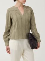 Blusa-Manga-Larga-Algodon-Organico-Para-Mujer-Lunko-Verde-Rockford
