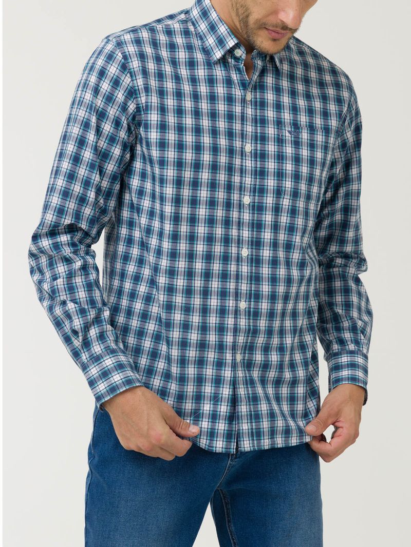Camisa-Manga-Larga-Algodon-Organico-Para-Hombre-Lighter-Verde-Rockford