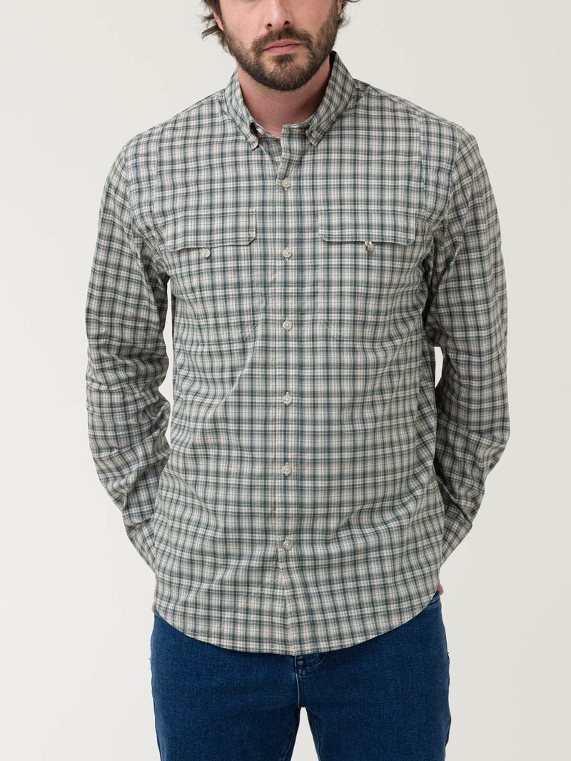 Camisa-Manga-Larga-Algodon-Para-Hombre-Atacama-Verde-Rockford