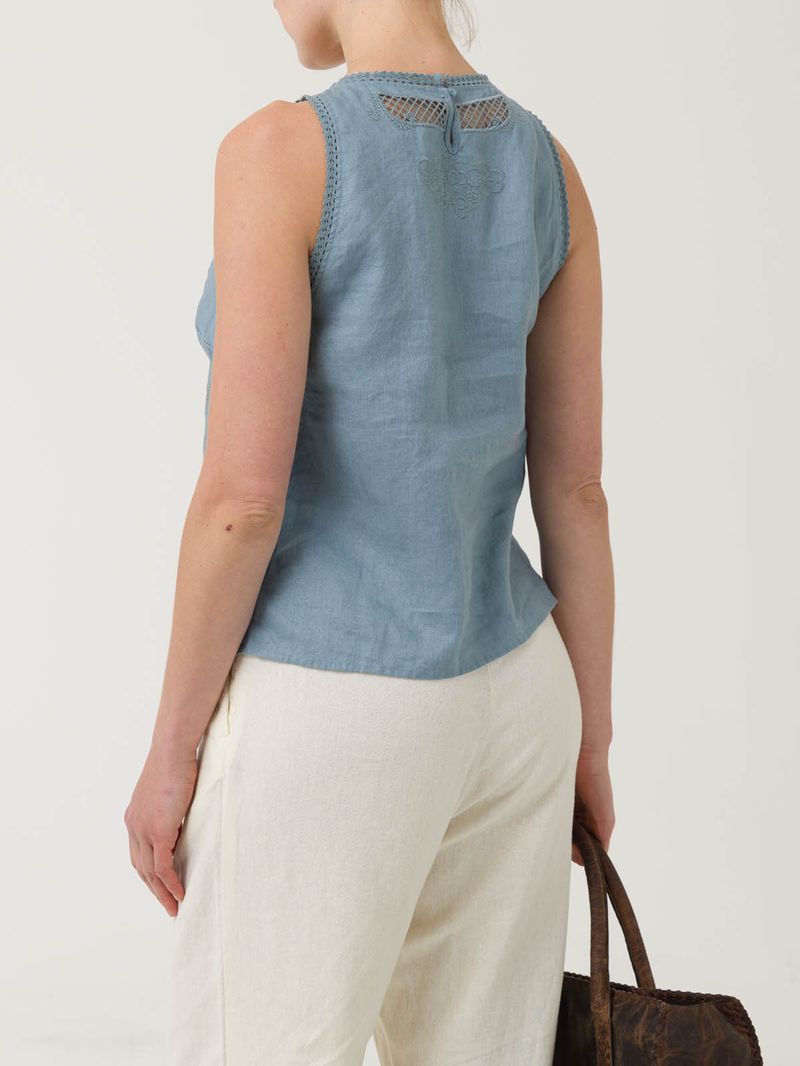 Blusa-Sin-Mangas-Lino-Organico-Para-Mujer-Cleep-Gris-Rockford