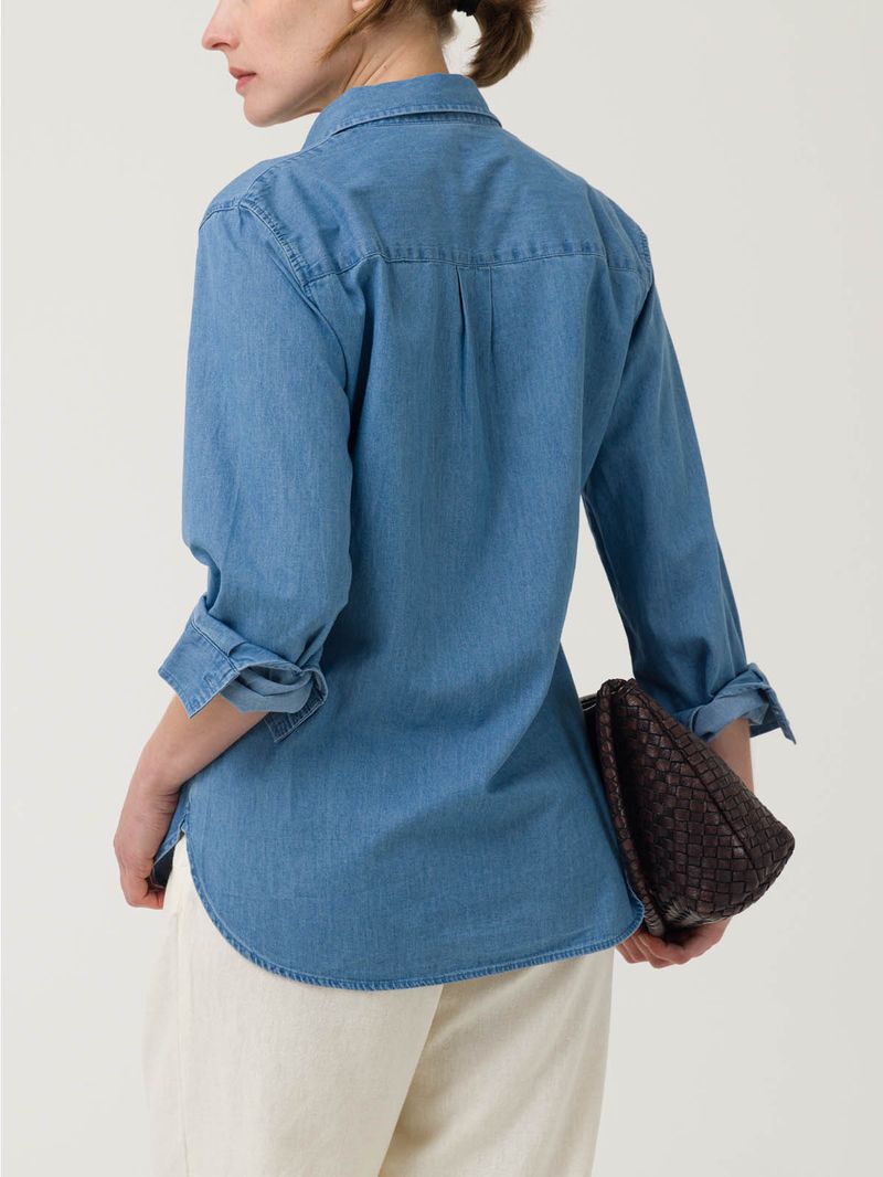 Blusa-Manga-Larga-Algodon-Organico-Para-Mujer-Makalu-Azul-Rockford