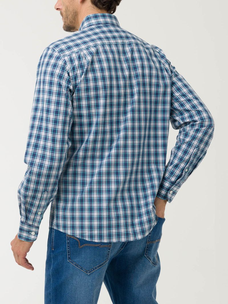 Camisa-Manga-Larga-Algodon-Organico-Para-Hombre-Lighter-Verde-Rockford