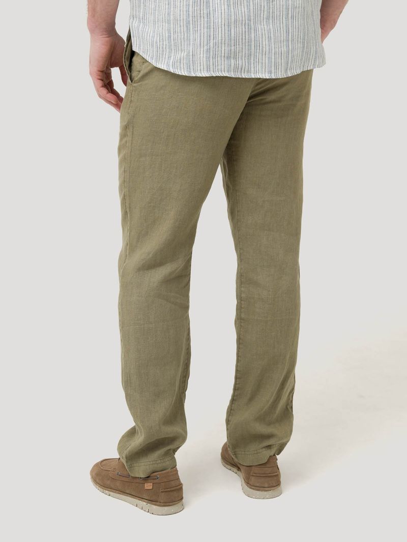 Pantalon-Lino-Organico-Para-Hombre-Lisbon-Verde-Rockford