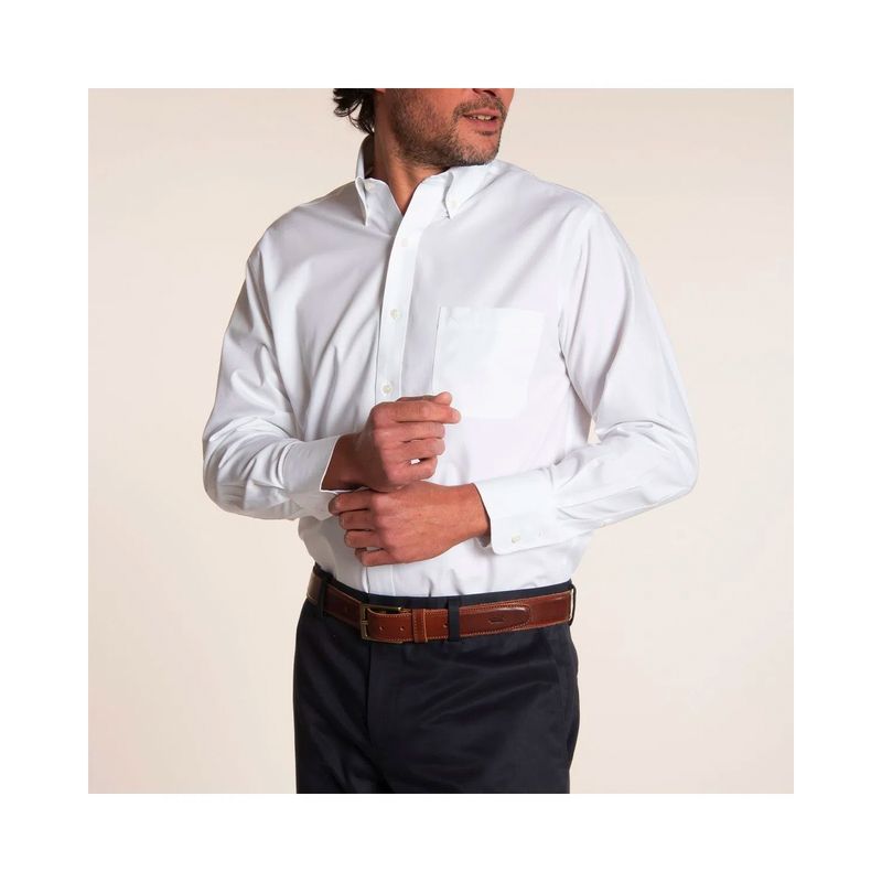 Camisa-Manga-Larga-Algodon-Para-Hombre-Wortravel-Blanco-Rockford