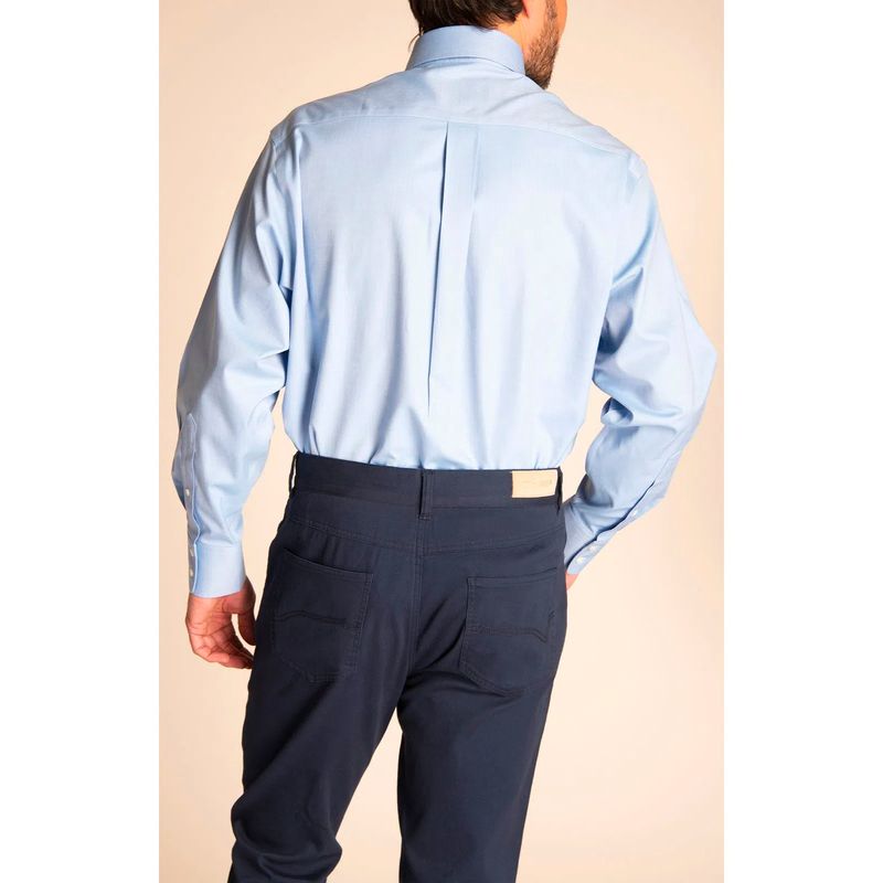 Camisa-Manga-Larga-Algodon-Para-Hombre-Wortravel-Celeste-Rockford
