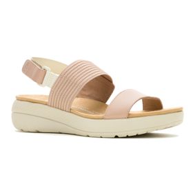 Sandalia Para Mujer Cuero Breathe Gore Taupe Hush Puppies