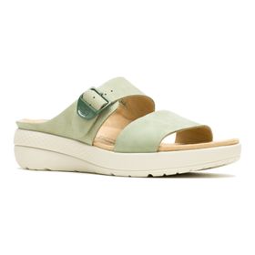 Sandalia Para Mujer Cuero Hp Breathe Slide Verde Hush Puppies