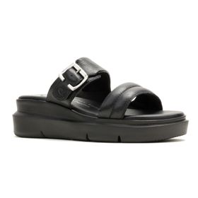 Sandalia Para Mujer Cuero Uplift 2-Band Negro Hush Puppies