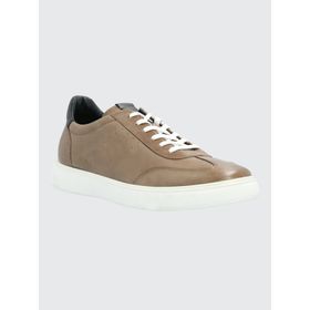 Zapatilla Para Hombre Cuero Bloor Café Hush Puppies