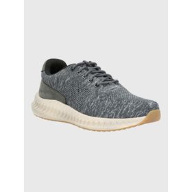 Zapatilla Para Hombre Textil/Cuero Spinal Knit Lace Gris Hush Puppies