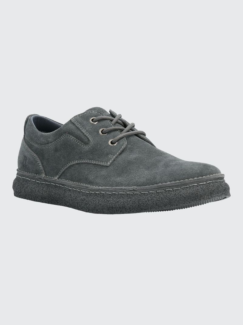 Zapatilla-Para-Hombre-Cuero-Gared-Gris-Hush-Puppies