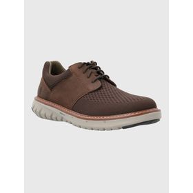 Zapato Para Hombre Cuero/Textil Smart Hybrid Lace Café Hush Puppies