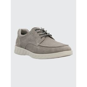 Zapato Para Hombre Cuero Spinal Broke Gris Hush Puppies
