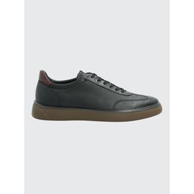 Zapatilla Para Hombre Cuero Bloor Negro Hush Puppies