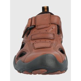 Sandalia Para Hombre Cuero Galera Café Hush Puppies