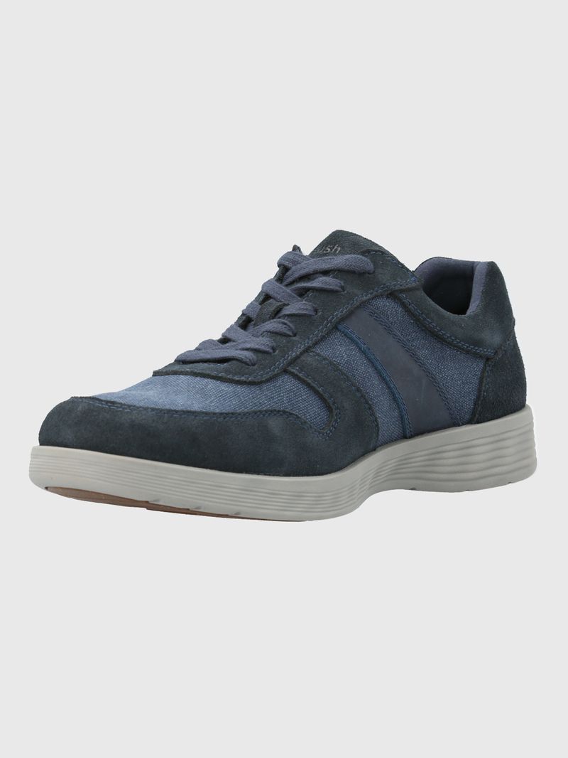 Zapatilla-Para-Hombre-Cuero-Textil-Spinal-Wave-Azul-Hush-Puppies