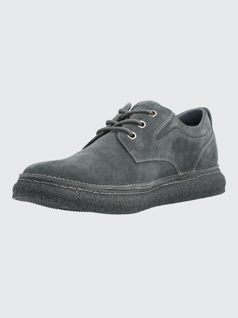 Zapatilla-Para-Hombre-Cuero-Gared-Gris-Hush-Puppies