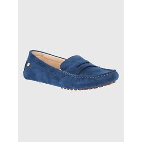 Mocasín Para Mujer Cuero Band Azul Hush Puppies