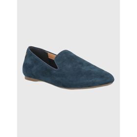 Mocasín Para Mujer Cuero Oda Azul Hush Puppies