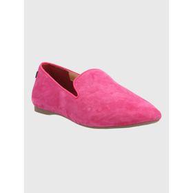 Mocasín Para Mujer Cuero Oda Rosado Hush Puppies