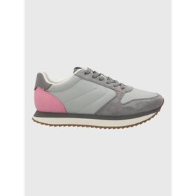 Zapatilla Para Mujer Cuero Bliss Sun Gris Hush Puppies