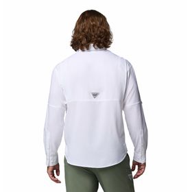 Camisa Para Hombre Manga Larga PFG Tamiami™ II Blanca Vestuario