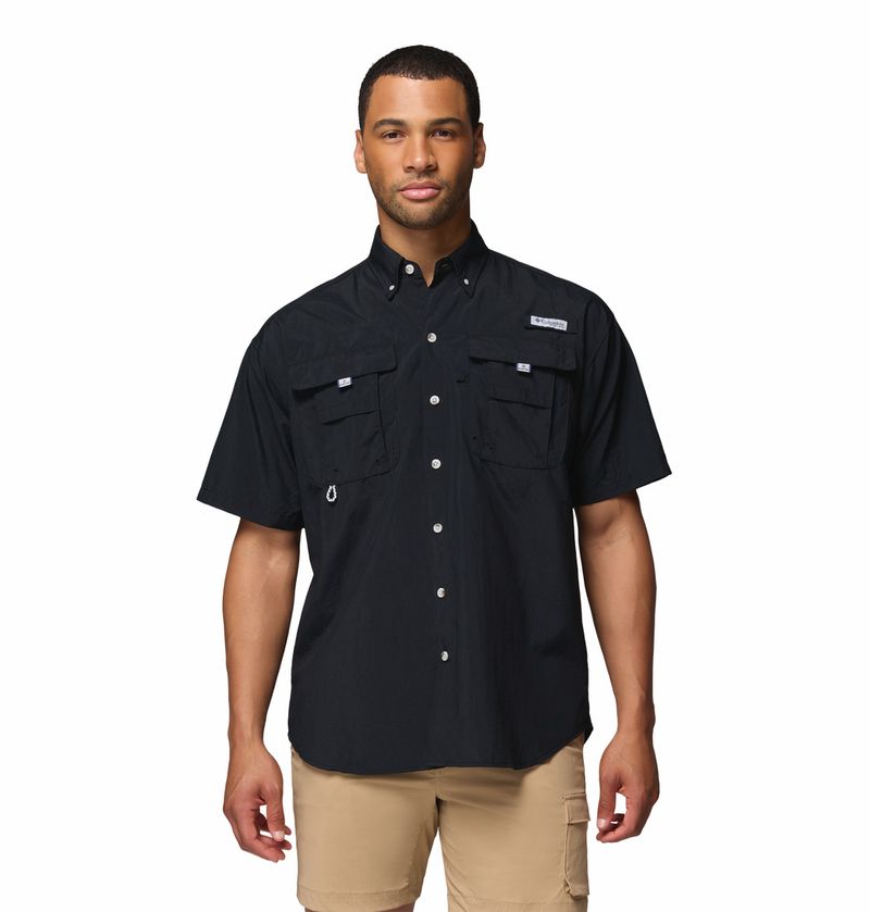 Camisa-Para-Hombre-Manga-Corta-PFG-Bahama™-II-Negra-Columbia