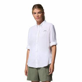 Blusa Para Mujer Manga Larga PFG Tamiami™ II Blanca Vestuario