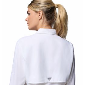 Blusa Para Mujer Manga Larga PFG Tamiami™ II Blanca Vestuario