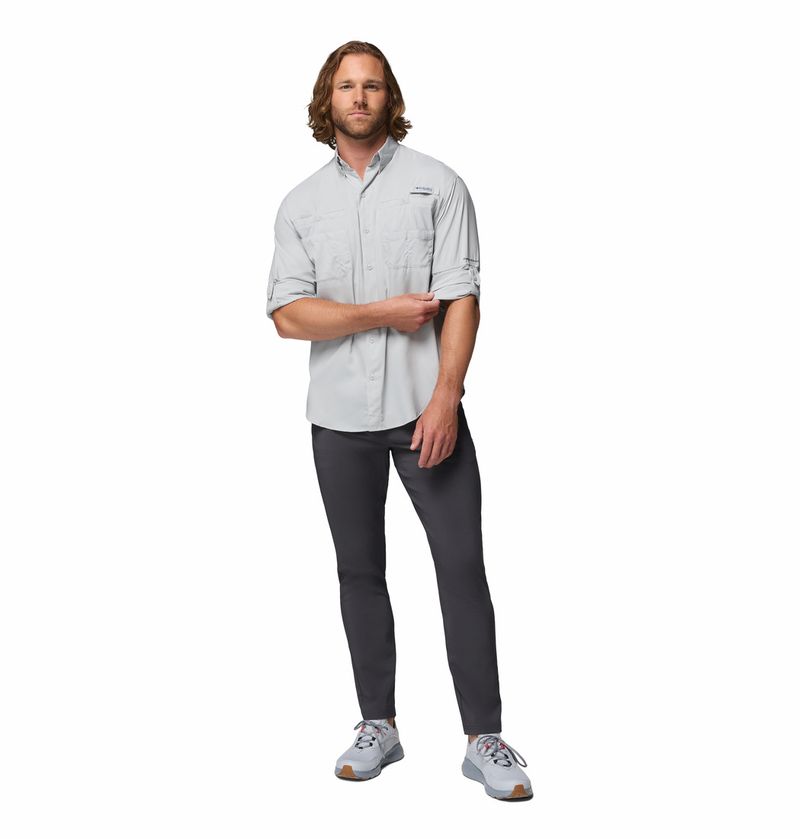 Camisa-Para-Hombre-Manga-Larga-PFG-Tamiami™-II-Gris-Vestuario