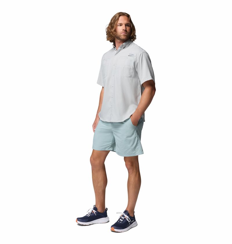 Camisa-Para-Hombre-Manga-Corta-PFG-Tamiami™-II-Gris-Vestuario