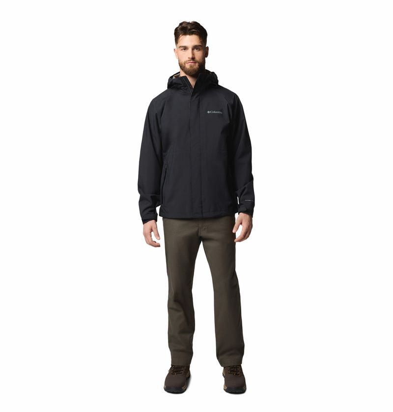 Casaca-Para-Hombre-Impermeable-Earth-Explorer™-II-Negra-Columbia