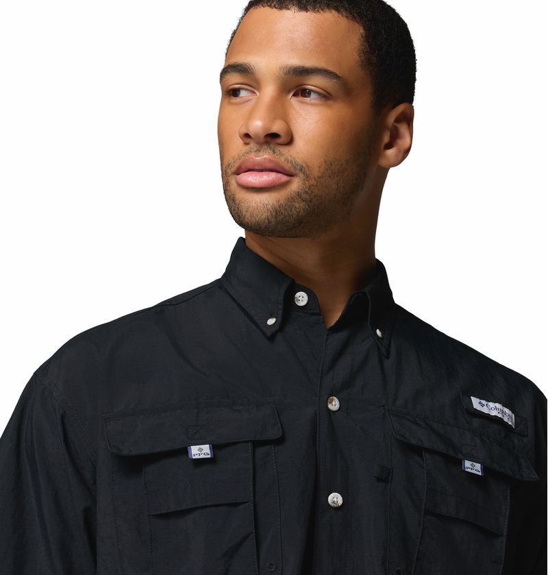Camisa-Para-Hombre-Manga-Corta-PFG-Bahama™-II-Negra-Columbia