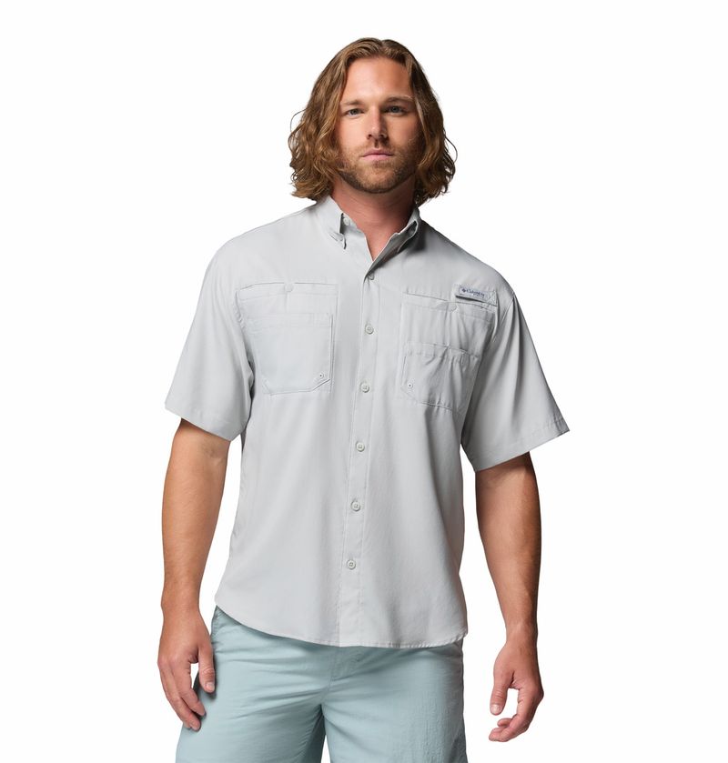 Camisa-Para-Hombre-Manga-Corta-PFG-Tamiami™-II-Gris-Vestuario