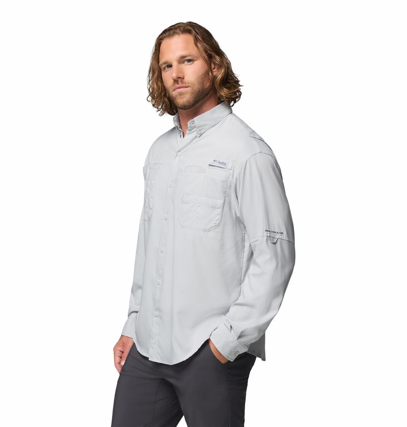 Camisa-Para-Hombre-Manga-Larga-PFG-Tamiami™-II-Gris-Vestuario