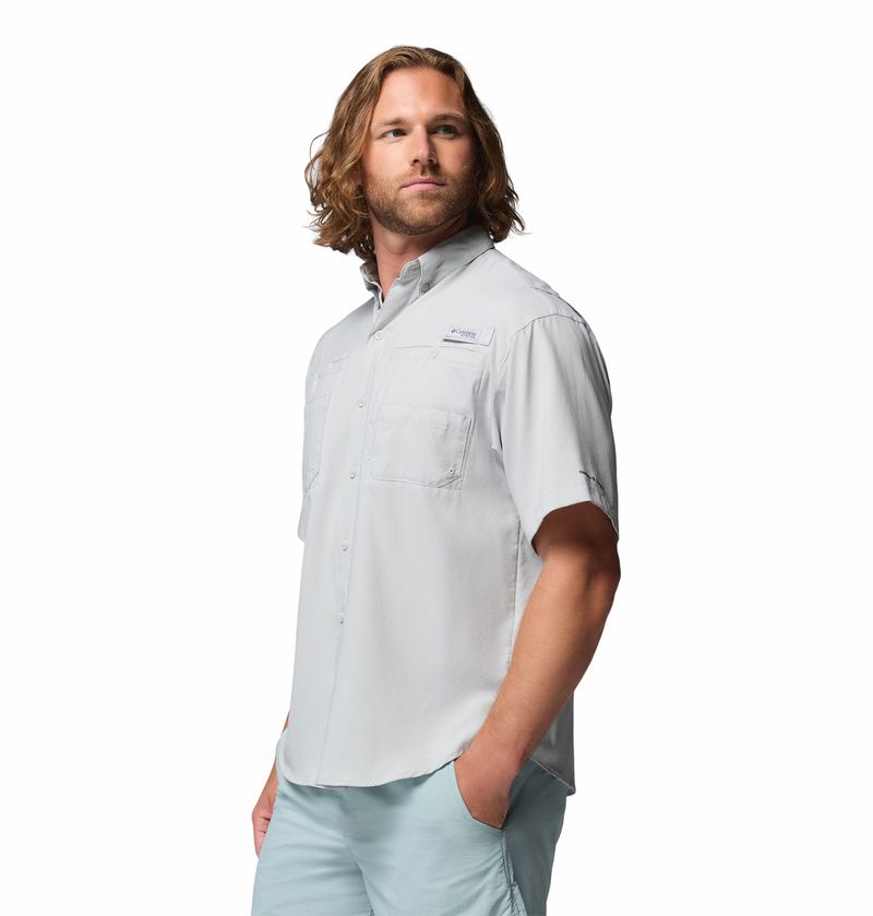 Camisa-Para-Hombre-Manga-Corta-PFG-Tamiami™-II-Gris-Vestuario