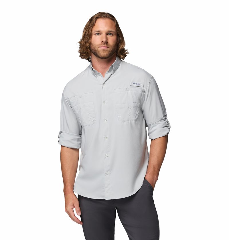 Camisa-Para-Hombre-Manga-Larga-PFG-Tamiami™-II-Gris-Vestuario