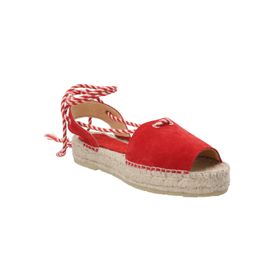 Alpargata Para Mujer Cuero Ivy Rojo Rockford