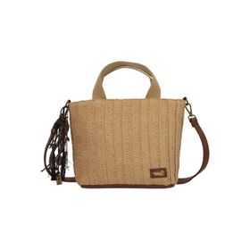 Cartera Paja/SinteticoMujer Dibari Bag Beige/Crudo Rockford