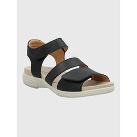 Sandalia Para Mujer Cuero Lorry Multi Strap Negro Hush Puppies